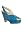 JIL SANDER Bicolor Blue Patent Wedge Shoes in Blur