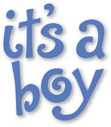 Sizzix Simple Impressions Die & Folder IT'S A BOY