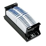 Rolodex 67027 Rolodex VIP Open Tray Card File, 1,000 2-1/4x4 Cards, 40 Guides, Black