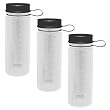 Culver Inc. "Athletic Collection" Set of Three - Clear BPA Free 25 oz. Sport Bottle