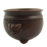 31Ycj56oBXL. SL160  Happy Bonsai Bronze Colored 3 Legged Lion Head Pot 2.5 Height