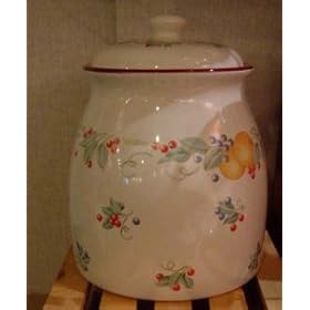 ABUNDANCE COOKIE JAR - STONEWARE ABUNDANCE COOKIE JAR W  SILICONE 9H W  COLOR by 