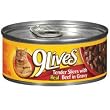 9Lives Sliced Beef in Gravy (24/5.5-oz cans)