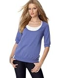 Style&co. Layered-Look Scoop-Neck Top with Banded Hem
