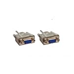 DB9 Female DB9F 9 pin RS232 Serial Null Modem 2m Cable