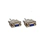 DB9 Female DB9F 9 pin RS232 Serial Null Modem 2m Cable