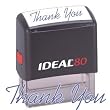 THANK YOU I Blue Office Stock Self-Inking Rubber Stamp