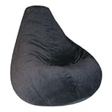 Review Elite Furniture 30-1041-601 / Print and Plush Black Adult Size Bean Bag Chair By Elite Furniture