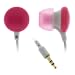 GTMax Stereo Candy Soft Gel Headset 3.5mm - Pink for Amazon Kindle 2, kindle DX E-Book Reader