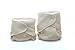 Kissaluvs Cotton Fleece Hybrid One Size Contour Diaper, Unbleached