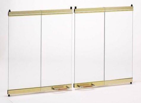 Temco Majestic CX11 Tempered Glass with Brass Trim