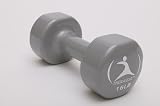 Vinyl Dumbbell, 16 LB, Dark Grey, Single