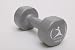 Vinyl Dumbbell, 16 LB, Dark Grey, Single