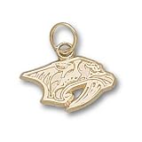 10kt Yellow Gold Nashville Predators Cat Logo 3/8 inch