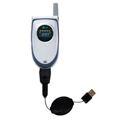 Retractable USB Cable for the LG VX5450 with Power Hot Sync and Charge capabilities - uses Gomadic TipExchange Technology