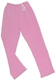 Adult Unisex Drawcord Waist Fleece Pants Pink