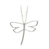 14K Yellow/White Gold Dragonfly Pendant with Chain