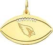 14K Gold NFL Arizona Cardinals Logo Football Charm