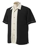 Cubavera Ivory Inset Panel Camp Shirt CM112