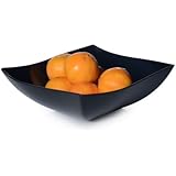 Fineline Settings Wavetrends Black China-Like Square 32 oz. Serving Bowl, Pack of 50