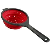 Chefn SleekStor Strainer - Collapsible - Red - 6 by Chef'n