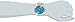 Nine West Women's NW/1584TQGB Turquoise Sunray Dial Gold-Tone Bracelet Watch