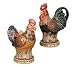 French Country Rooster/Chicken Creamer and Sugar Bowl Wonderful Kitchen and Dining Decor