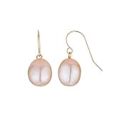 Honora Baroque Peach Pearl Earrings