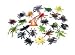 Plastic Bugs Insects Spiders 1.5 inch (1 Gross)