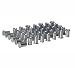 Rivet Nut Flat Head Aluminium M5 x 0.8mm (0.5-2.5mm Cap) Pack of 50