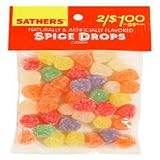 Gourmet Food : Sathers Spice Drops Candy - 5 Oz Bag, 12 Ea
