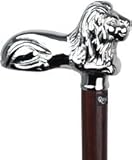 (ロイヤルケイン) royal cane クロム ライオン ハンドル ウッド シャフト メタル 杖 71.25cm