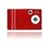 Ematic 4GB Video MP3 Player with 2.4-Inch QVGA Screen, Digital Camera and Video Recorder (Red)
