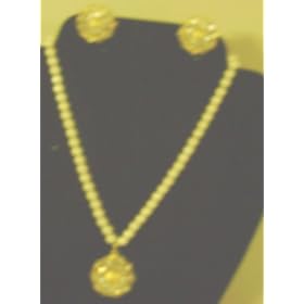 Imported Ivory Pearl Long Chain Necklace and Matching Earrings for Women and Teens