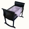 Lavender Gingham Cradle Bedding-Size 15x33