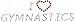 Iron On Rhinestone Transfer "I Love Gymnastics" [Apparel]