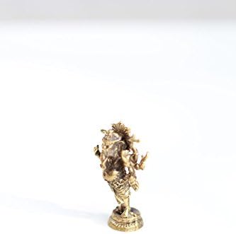 Small Standing Ganesh Elephant Headed God 8 Hands Figurine Mini Statue