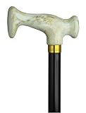 `Aluminum Black/'Pearl' Handle Cane Diameter 7/8 Height 29 -38 * Electro plated textured finish *
