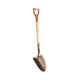 Leonard Forged Round Point Shovel With 30in D Grip Handle