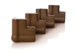 Dream Baby Foam Corner Cushions, Brown, 4 Pack