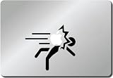 Portal Aperture Science Warning Sign - Vinyl Macbook Decal