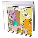 Londons Times Fish Fishing Deep Beneath Cartoons - Fish Divorces Haddock With You - Greeting Cards-12 Greeting Cards with envelopes