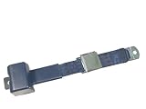 2-Point Retractable Lap Seat Belt, Navy, with Chrome Lift Latch