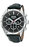 Pulsar Chronograph Leather Strap Black Dial Men's watch #PT3031