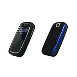 Premium Black Rubberized Snap-On Cover Hard Case Cell Phone Protector for P ....