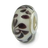 Black & White Charm Bead - Fits Pandora Charm & Bead Bracelets & Necklaces