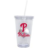 Philadelphia Phillies Double Wall Tumbler with Straw