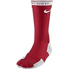 NIKE ELITE 2 LAYER BASKETBALL CREW (Large, VARSITY RED/WHITE//WHITE)