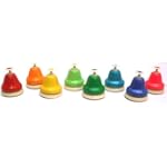 Mini Musical Instruments Rainbow Colored Desk Bells - 8 Note Set