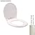 American Standard 5322.011.021 Rise and Shine Round Toilet Seat with Cover, Bone